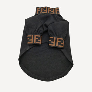 Monogram Turtleneck dog apparel inspired by Fendi view 3