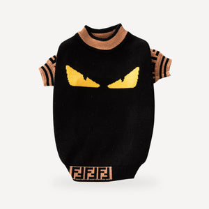 Monster Eyes dog sweater inspired by Fendi