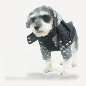 Monogram Biker dog jacket inspired by Gucci view 2