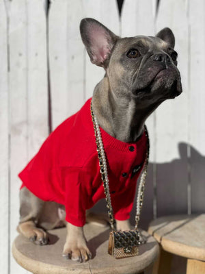 Heart dog sweater inspired by Comme des Garcons view 5