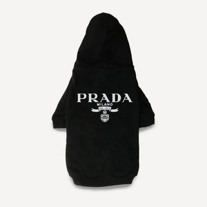 Logo dog hoodie inspired by Prada
