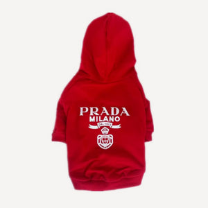 Logo dog hoodie inspired by Prada view 2