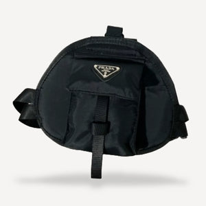 Nylon Dog dog backpack inspired by Prada view 3
