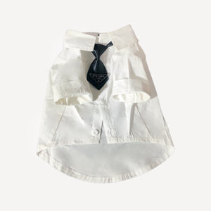 Tie dog shirt inspired by Prada