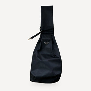 Triangle Black Sling dog carrier inspired by Prada view 3