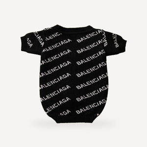 Monogram dog cardigan inspired by Balenciaga view 7