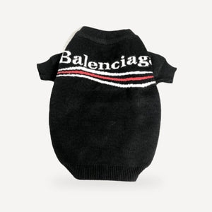 Oblique dog sweater inspired by Balenciaga