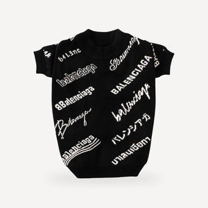 Typography dog sweater inspired by Balenciaga view 4