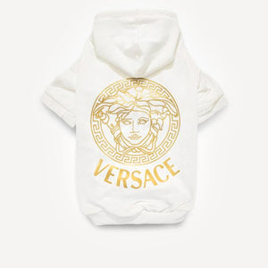 Medusa dog hoodie inspired by Versace view 3