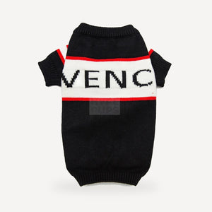Box Logo dog sweater inspired by Givenchy view 2