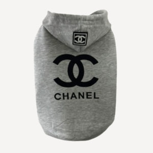 Stylish dog hoodie inspired by Chanel view 5