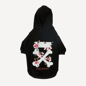 Blossom dog hoodie inspired by Off-White view 6