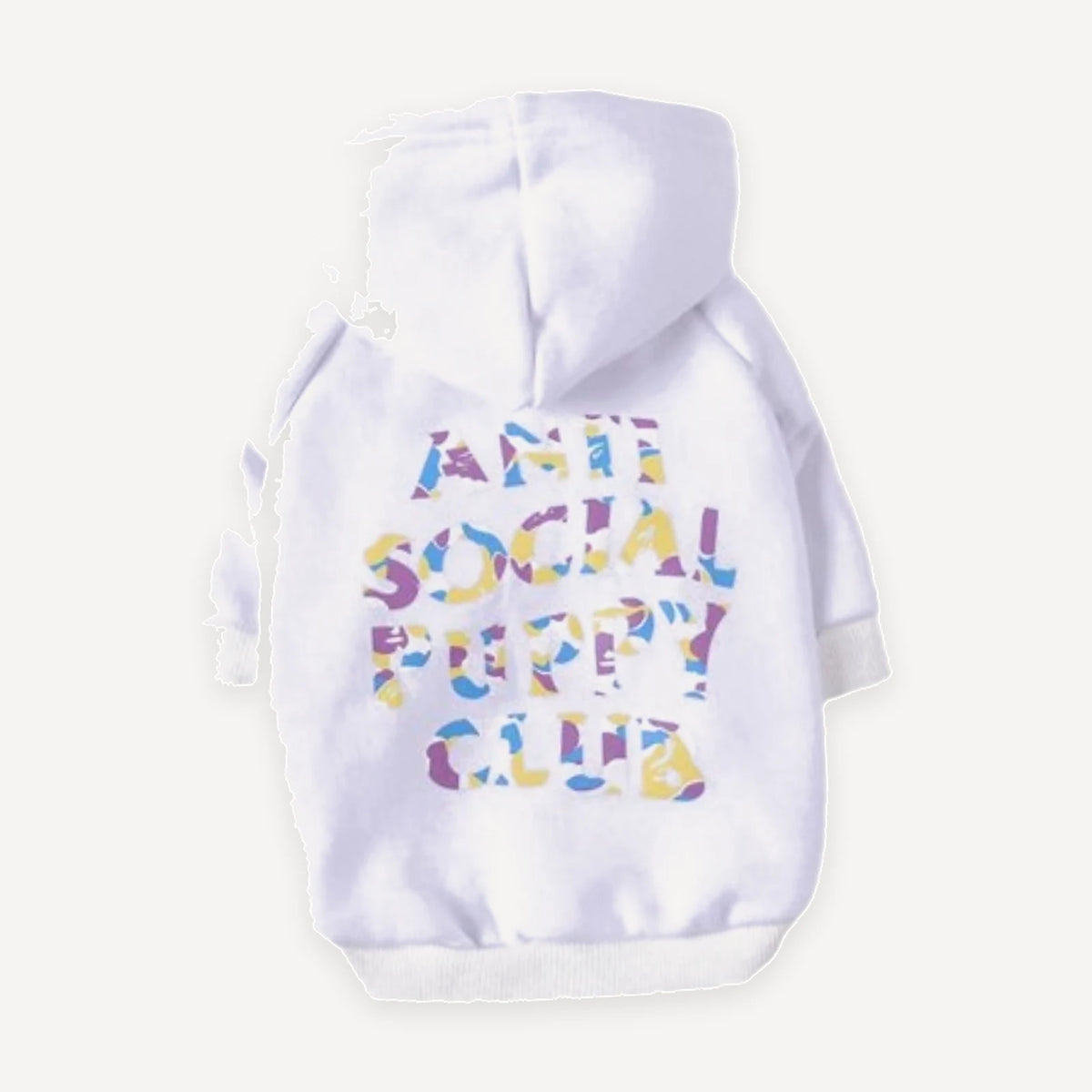 Gradient Logo dog hoodie inspired by Anti Social Social Club view 13