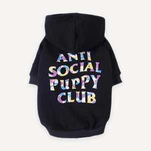 Gradient Logo dog hoodie inspired by Anti Social Social Club view 14