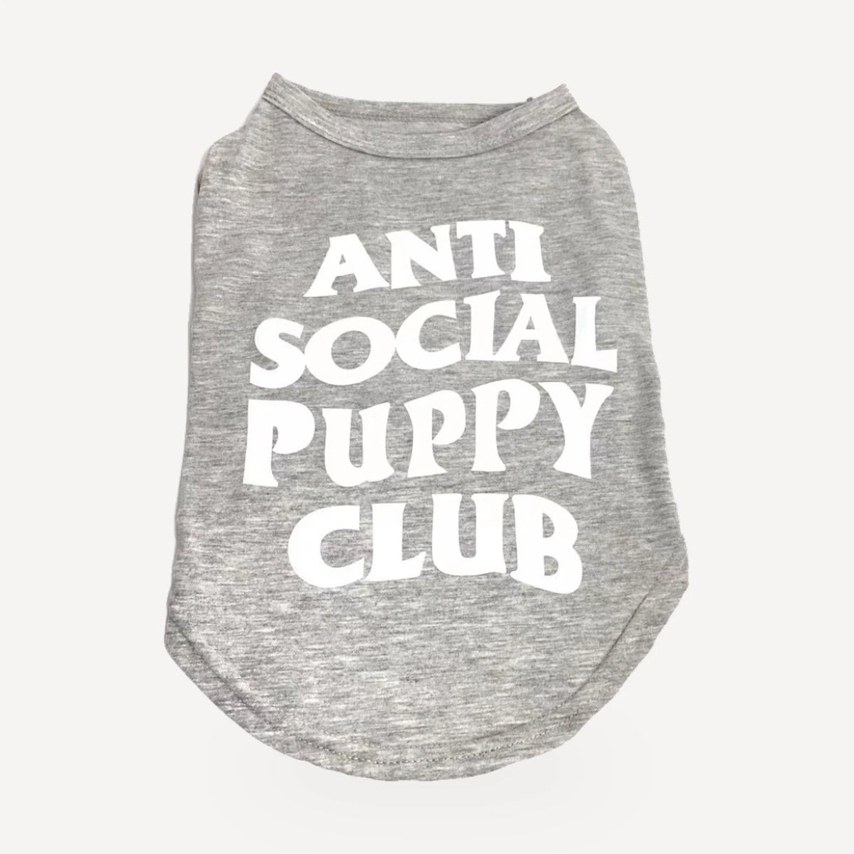 Sleeveless dog tee inspired by Anti Social Social Club view 4