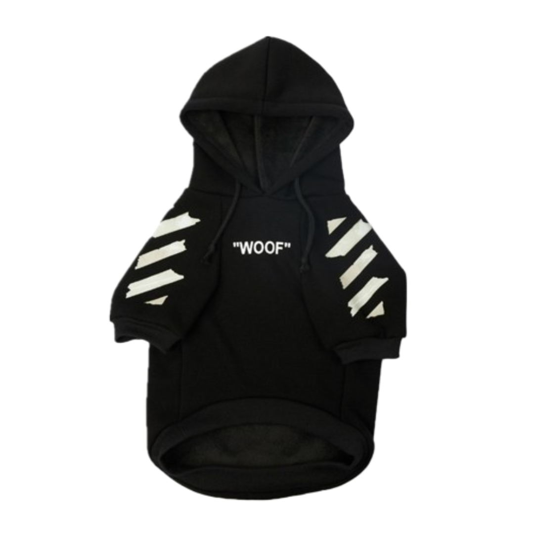 Woof-White Cross Bones Hoodie