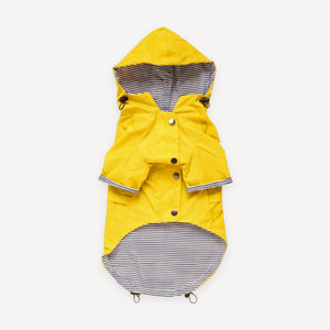 Stripe Lined dog raincoat