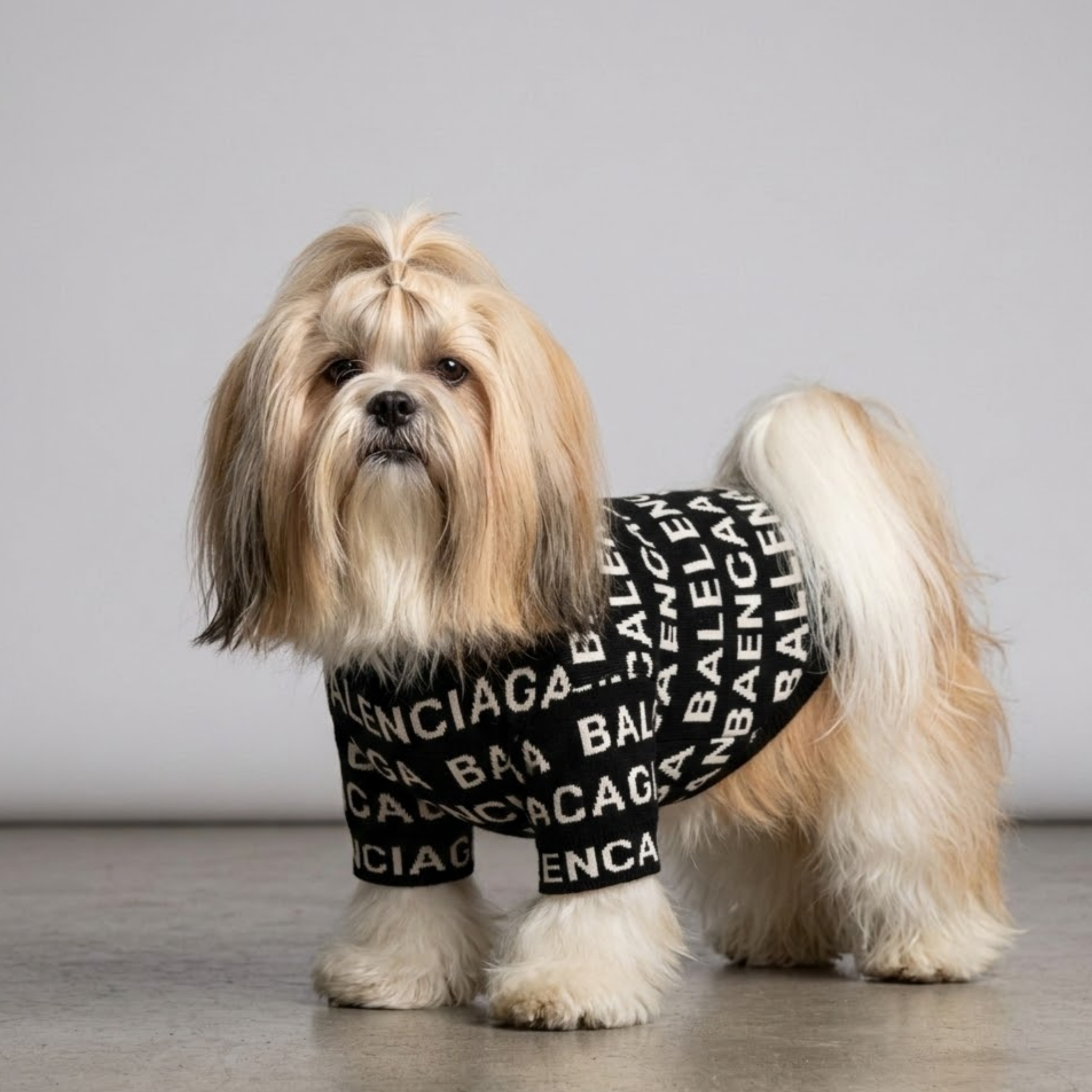 Pawlenciaga All Over Logo Sweater
