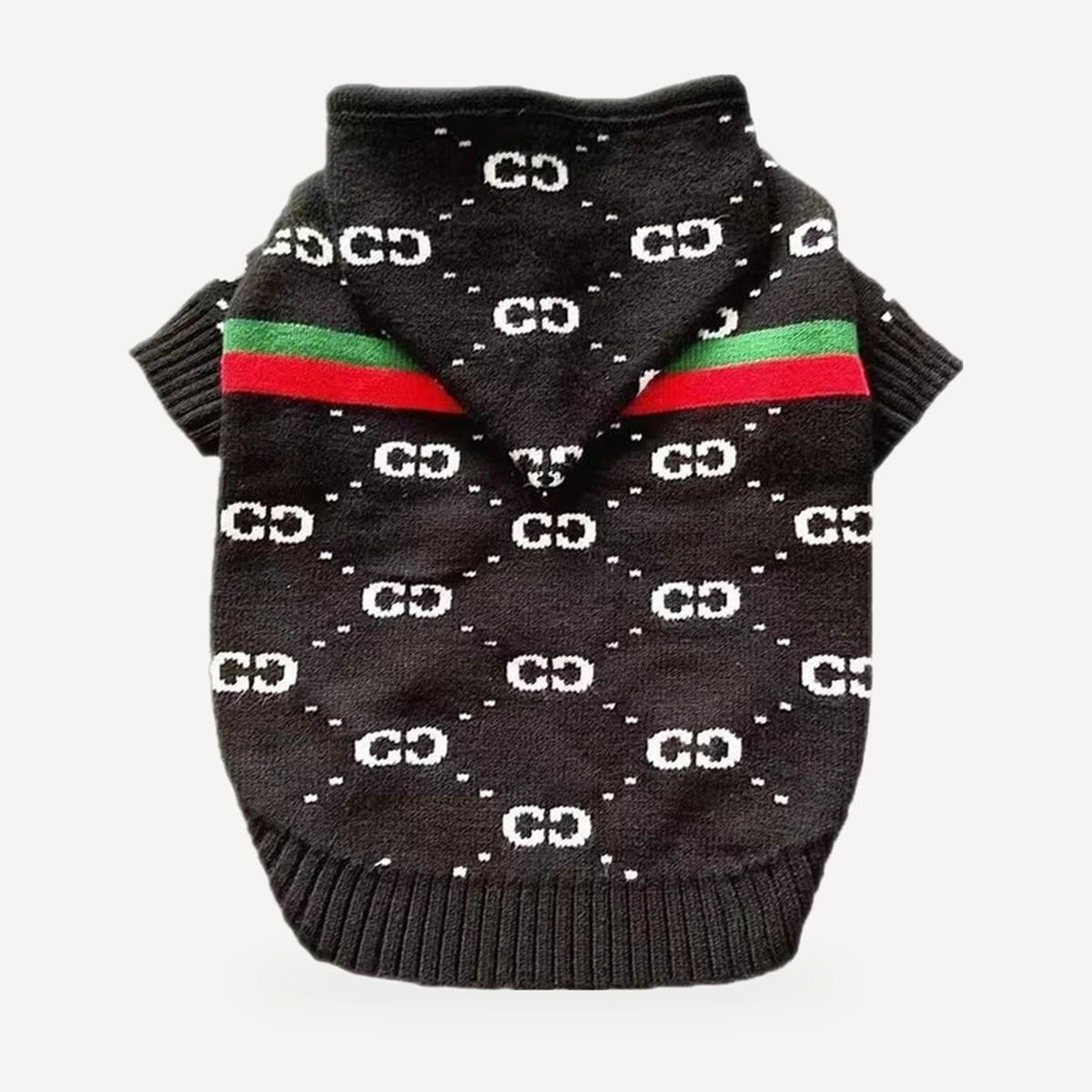 Pawcci Web Stripe Knit Hoodie product view