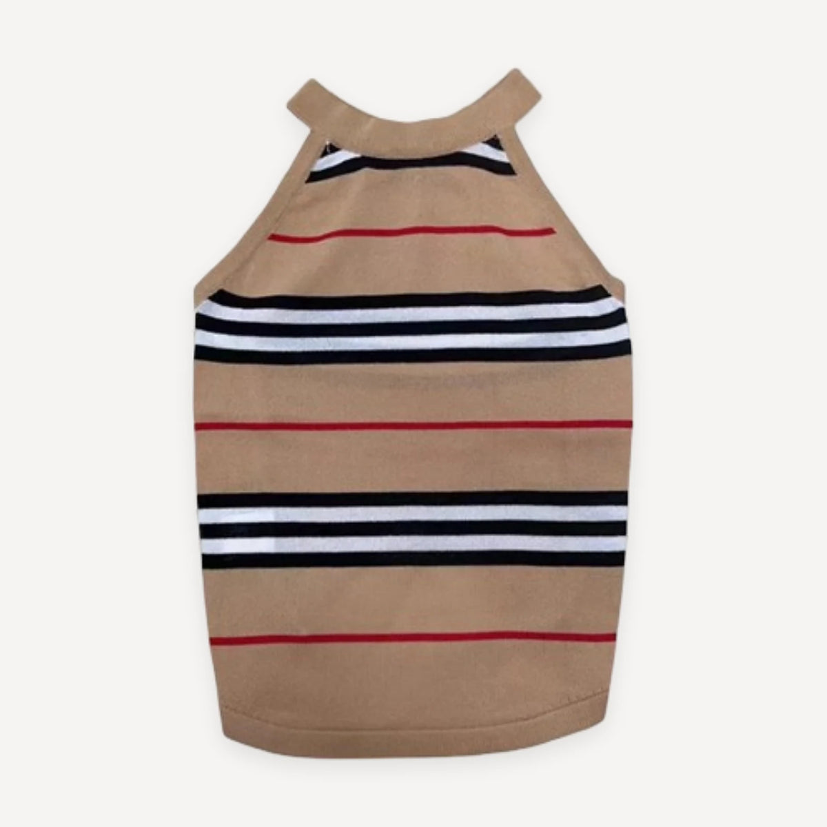 Icon Stripe dog dress inspired by Burberry