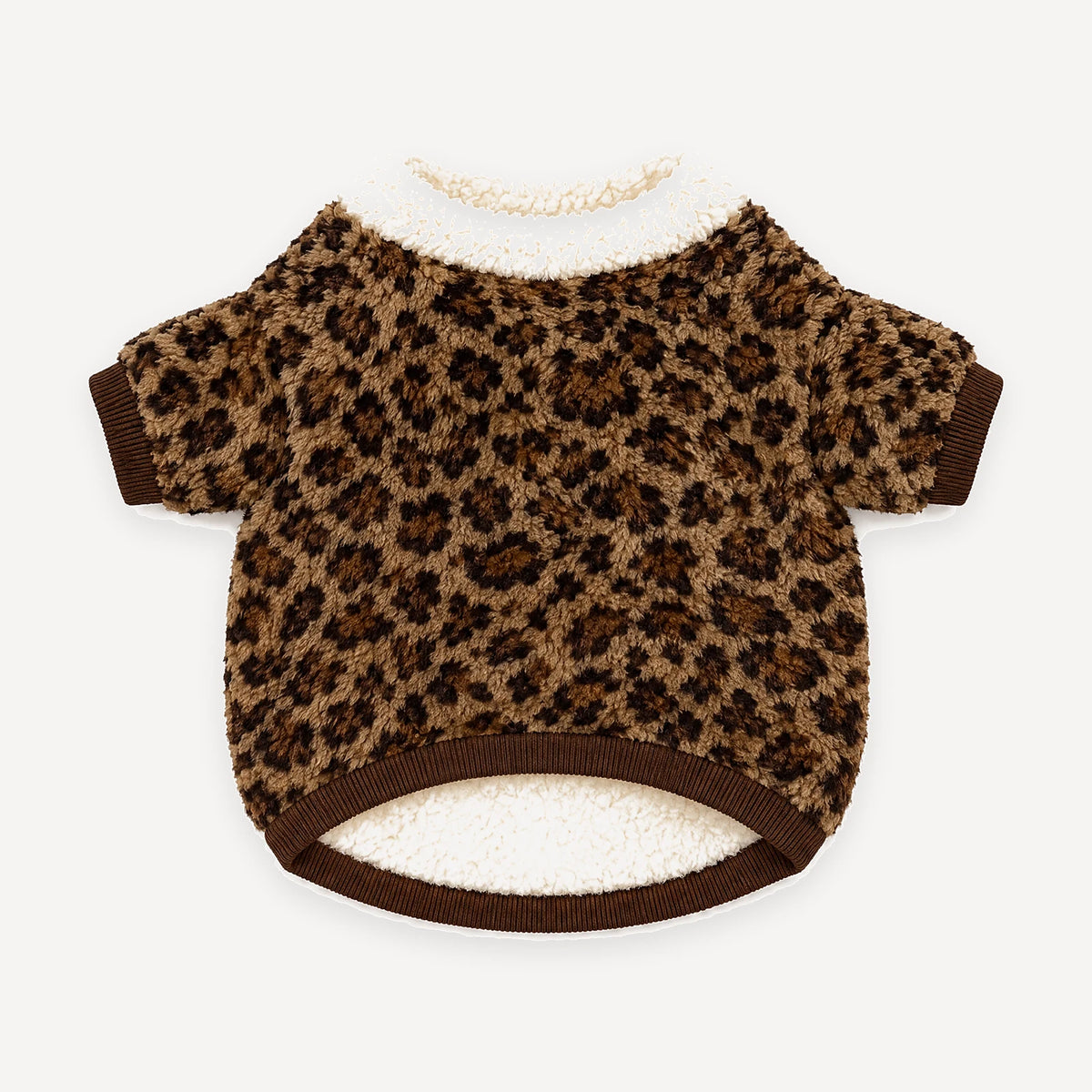 Faux Fur Sherpa-Lined Pullover dog apparel inspired by Louis Vuitton view 5