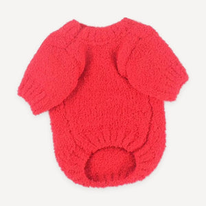Navy Fluffy Logo dog sweater inspired by Chanel view 4