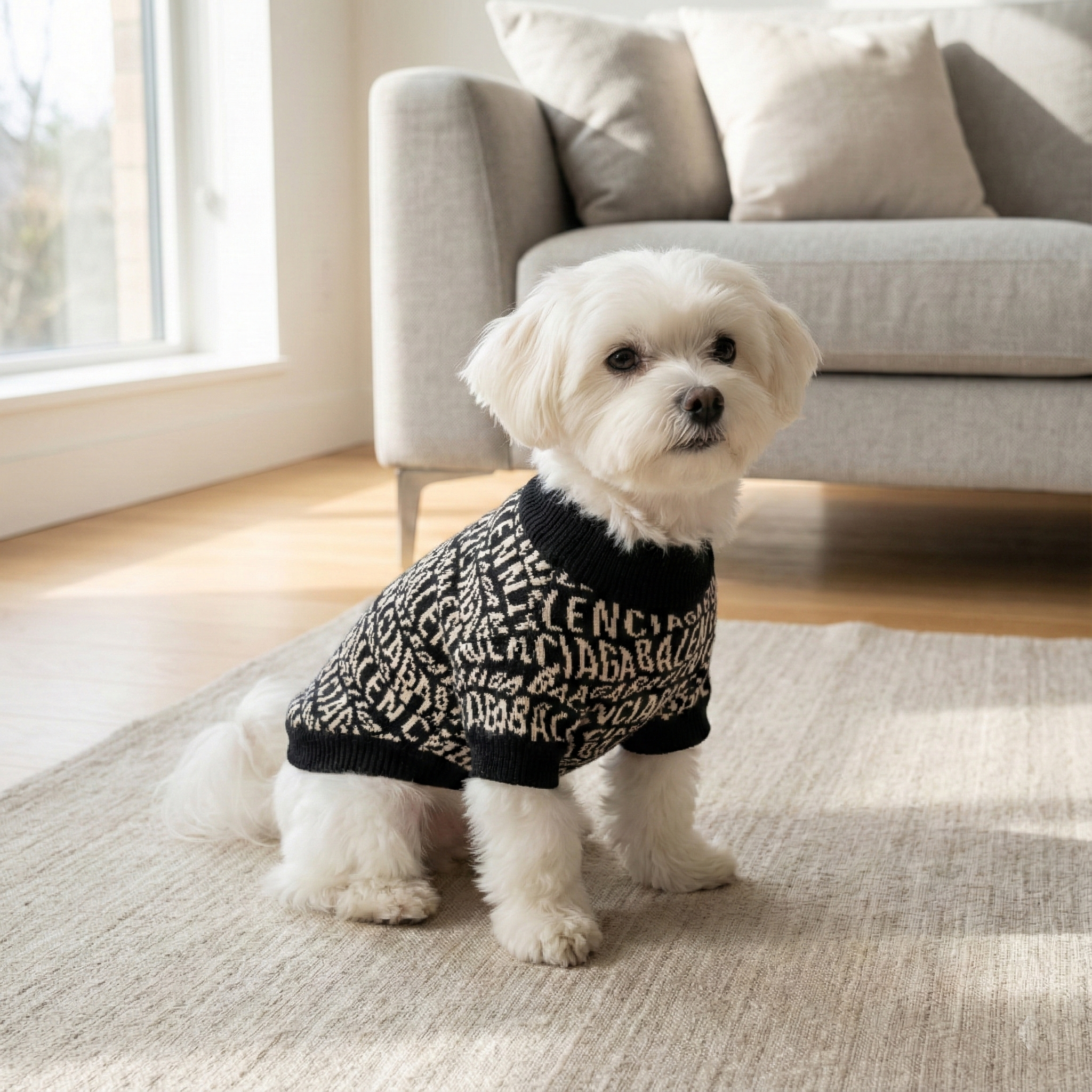 Pawlenciaga Logo Repeat Sweater