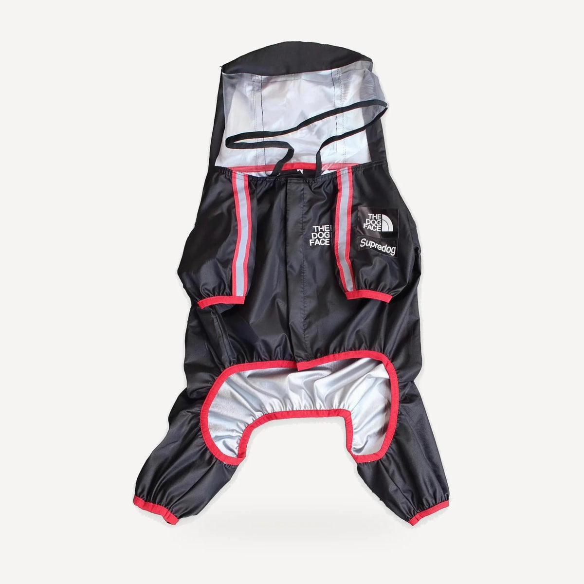 TDF Reflective Rainsuit in black