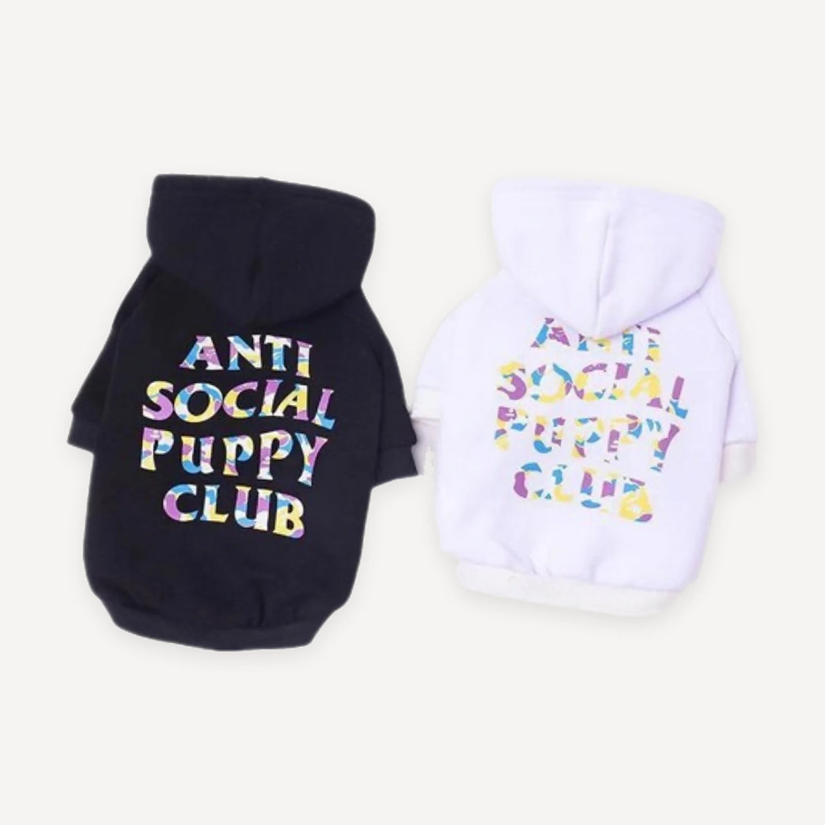 Gradient Logo dog hoodie inspired by Anti Social Social Club view 2