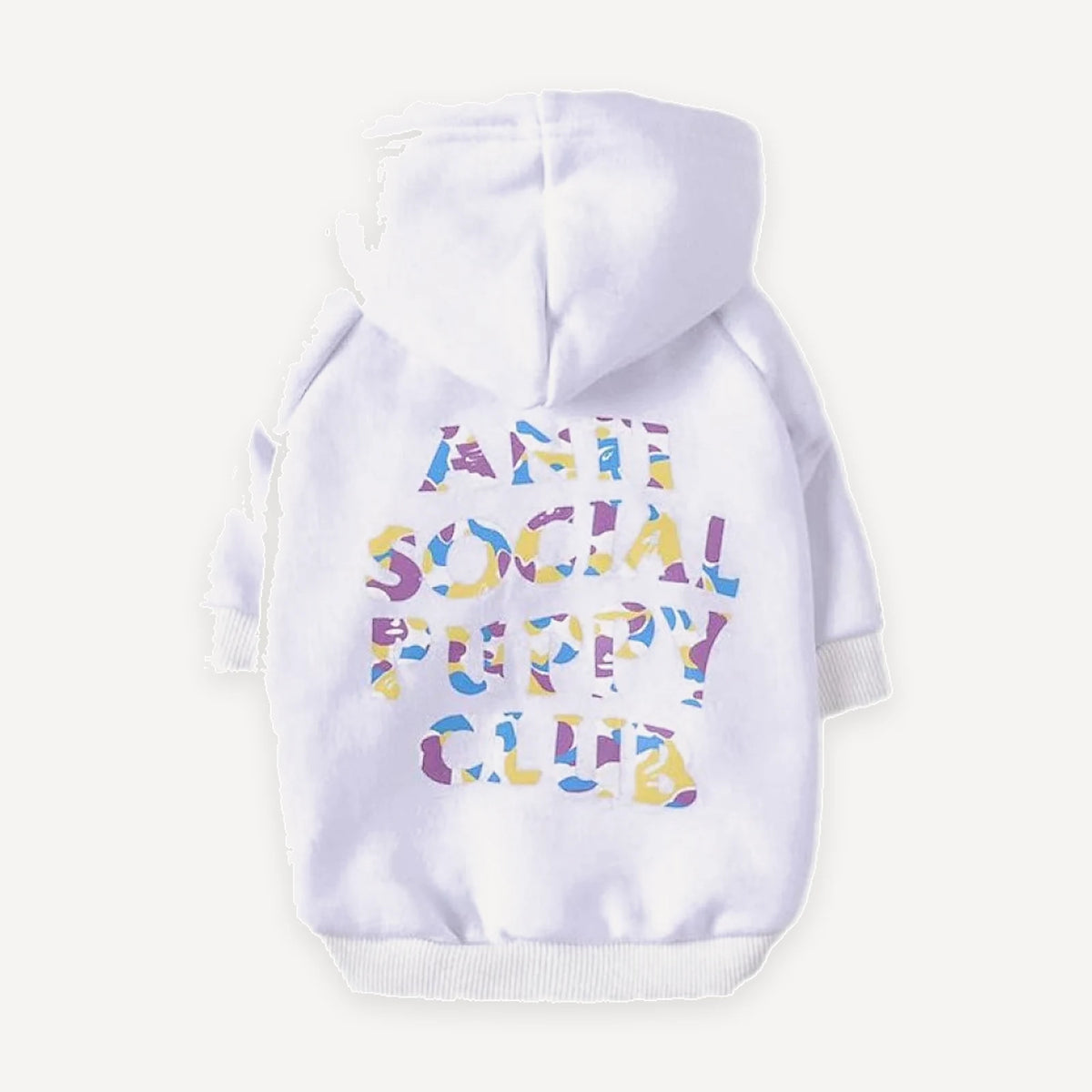 Gradient Logo dog hoodie inspired by Anti Social Social Club view 3