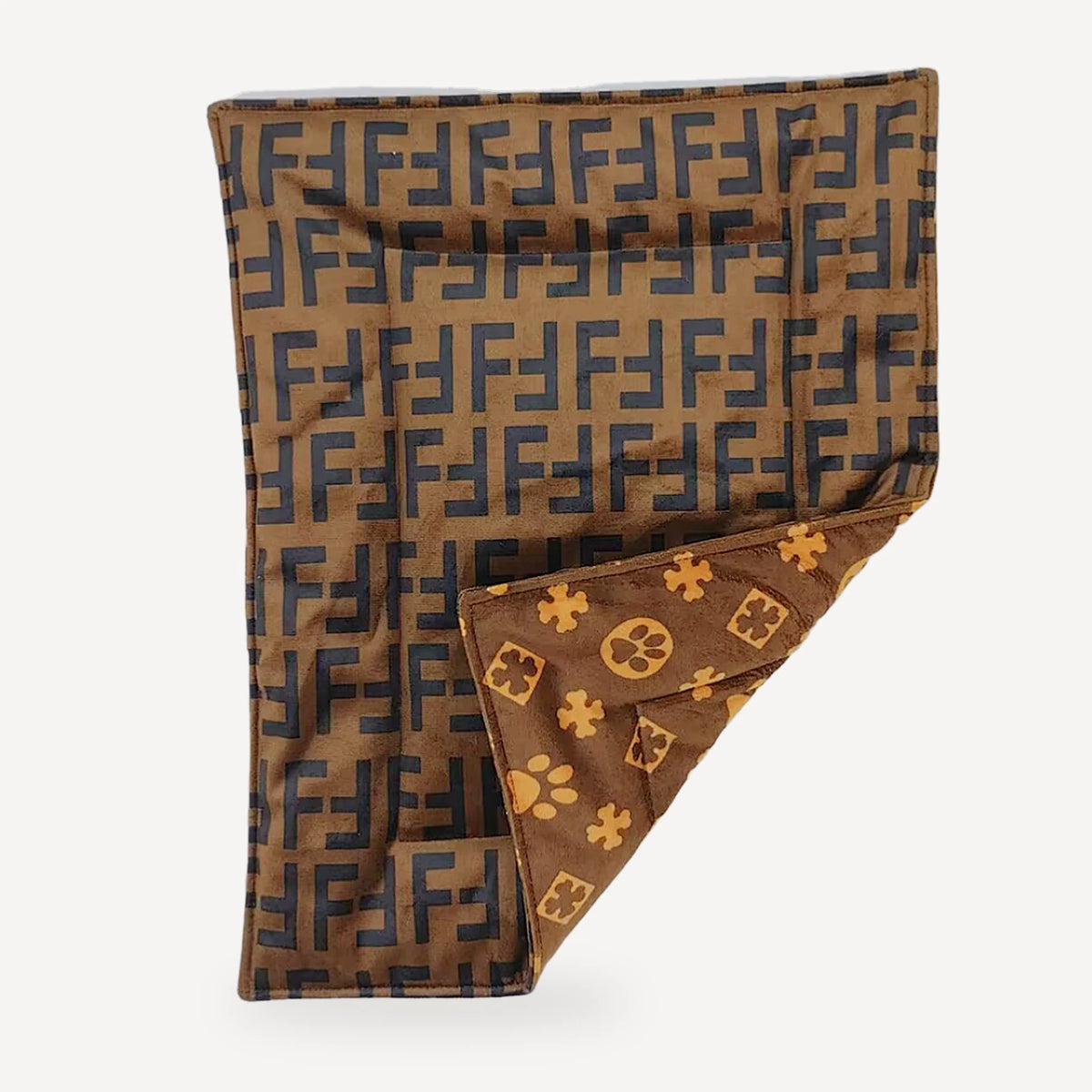 Monogram Two-Tone dog blanket inspired by Louis Vuitton view 4