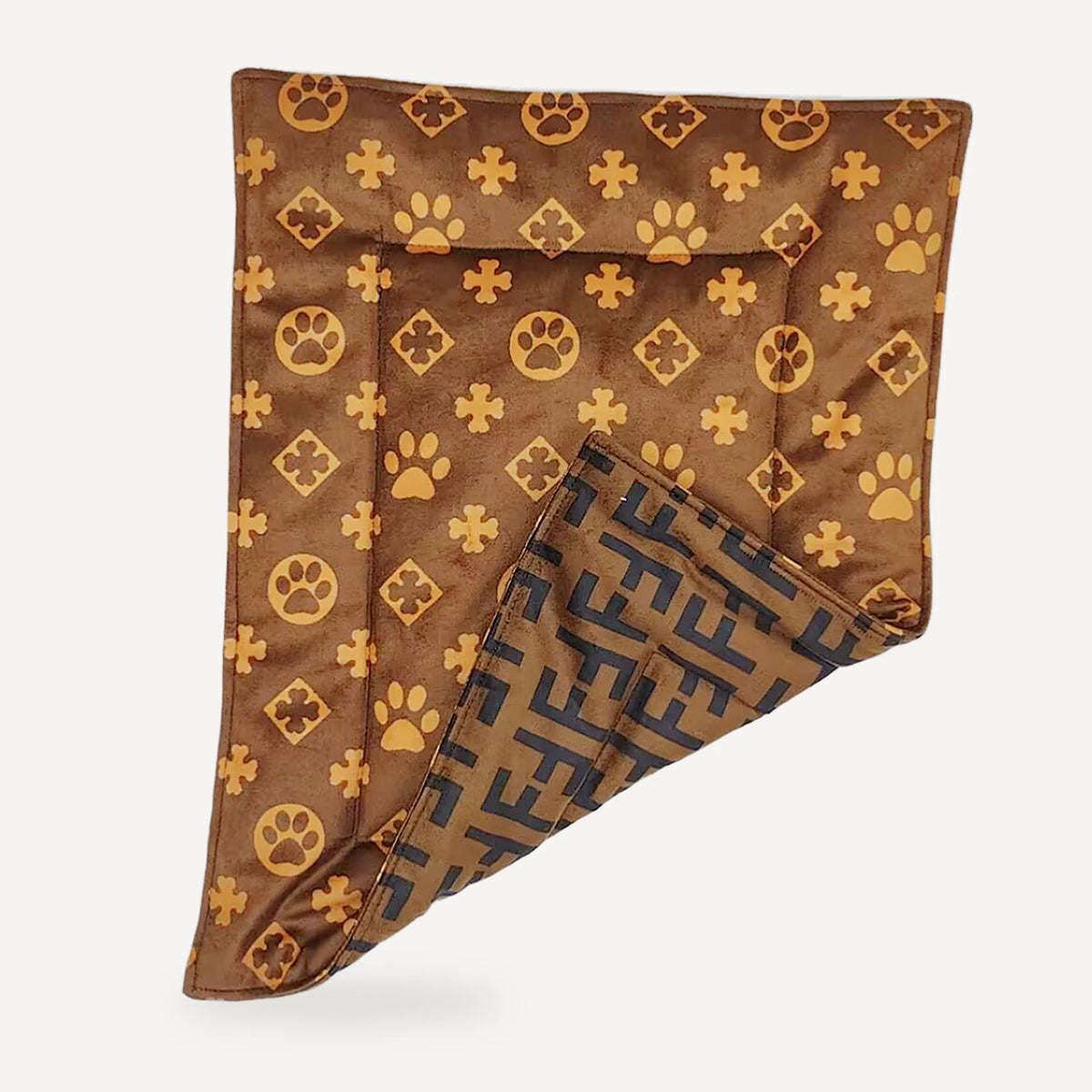 Monogram Two-Tone dog blanket inspired by Louis Vuitton view 2