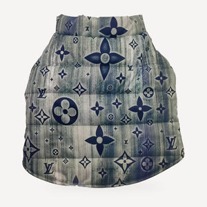 Chewy V Denim Print Puffer product view