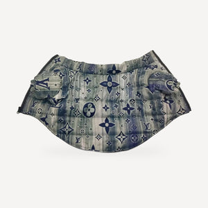 Chewy V Denim Print Puffer product view