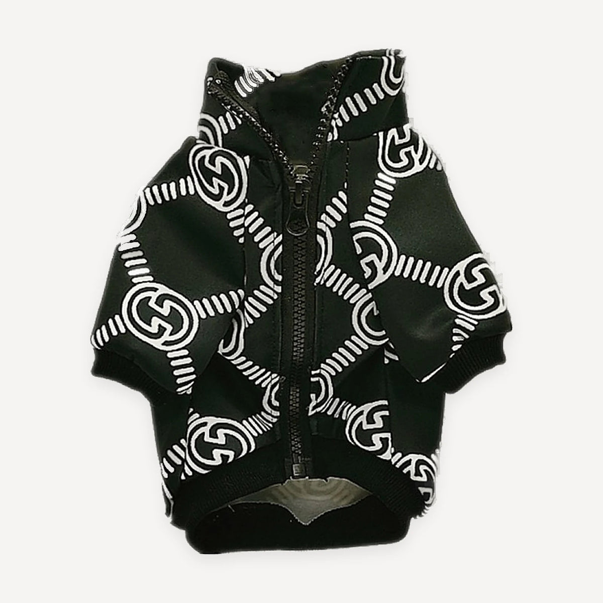 Interlocking Logo Zip dog jacket inspired by Gucci view 5