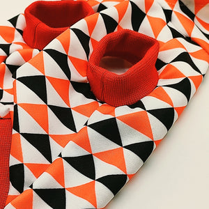 Pawda Triangle Print Hoodie detail