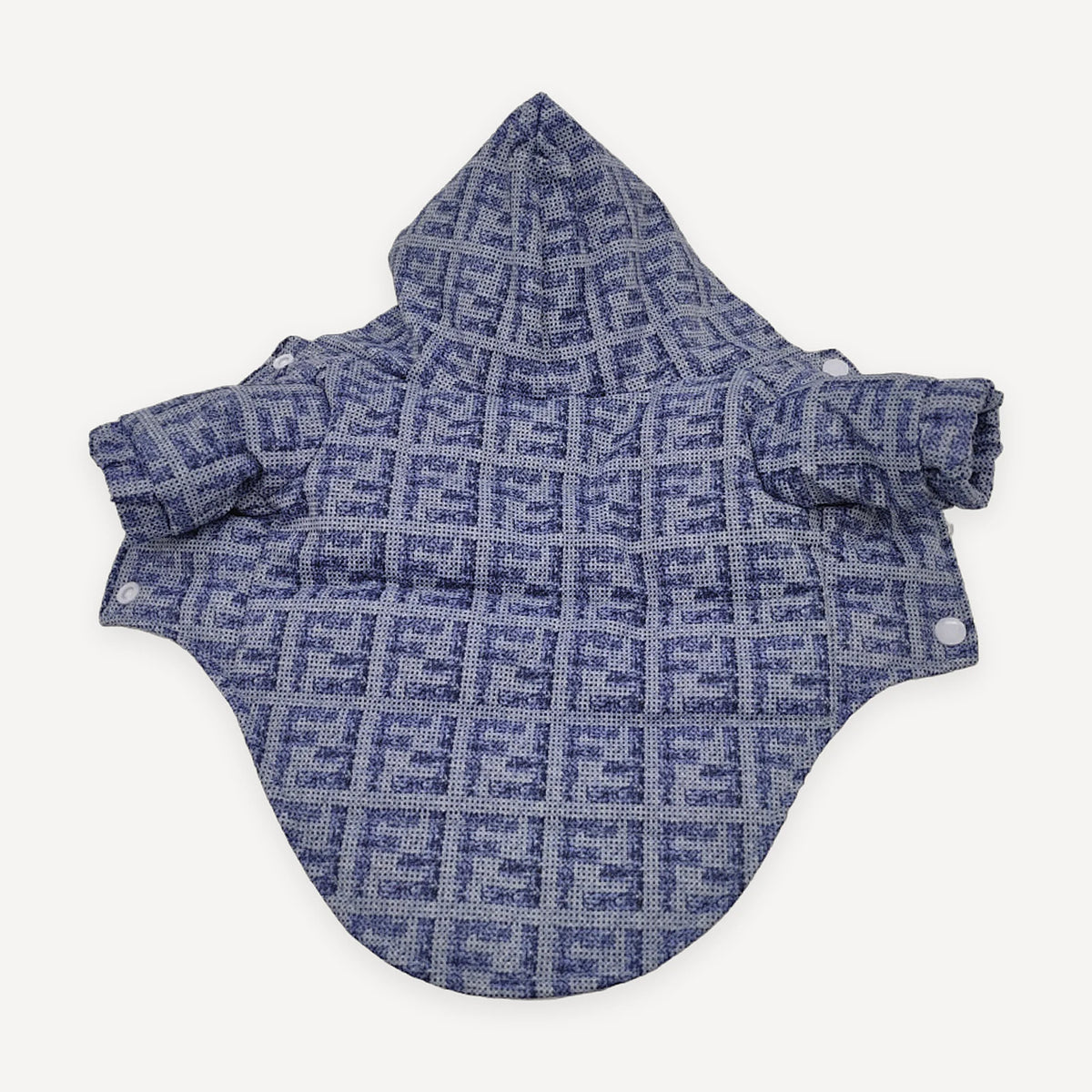 Monogram Quilted dog jumpsuit inspired by Fendi view 2