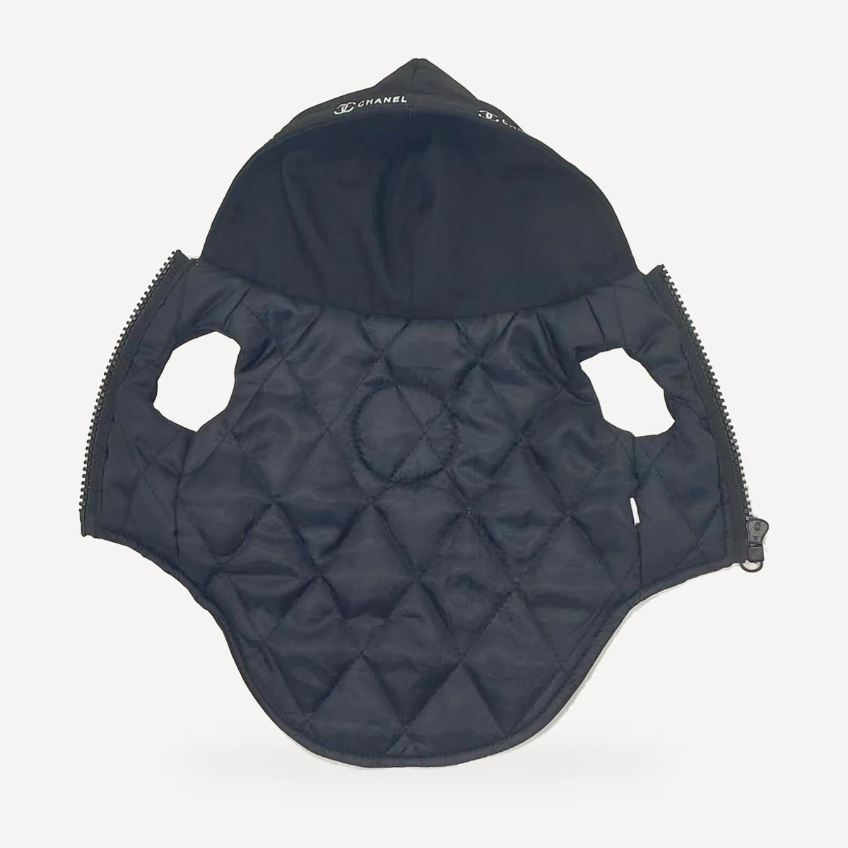 Chewnel Brooch Hooded Vest product view