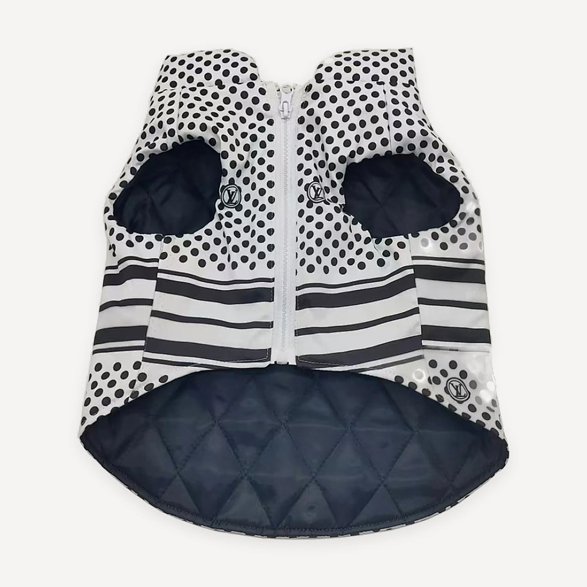 Polka Dot dog cape inspired by Louis Vuitton view 3