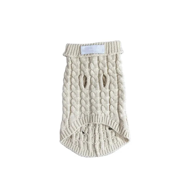 Stone Pawland Cable Knit Sweater