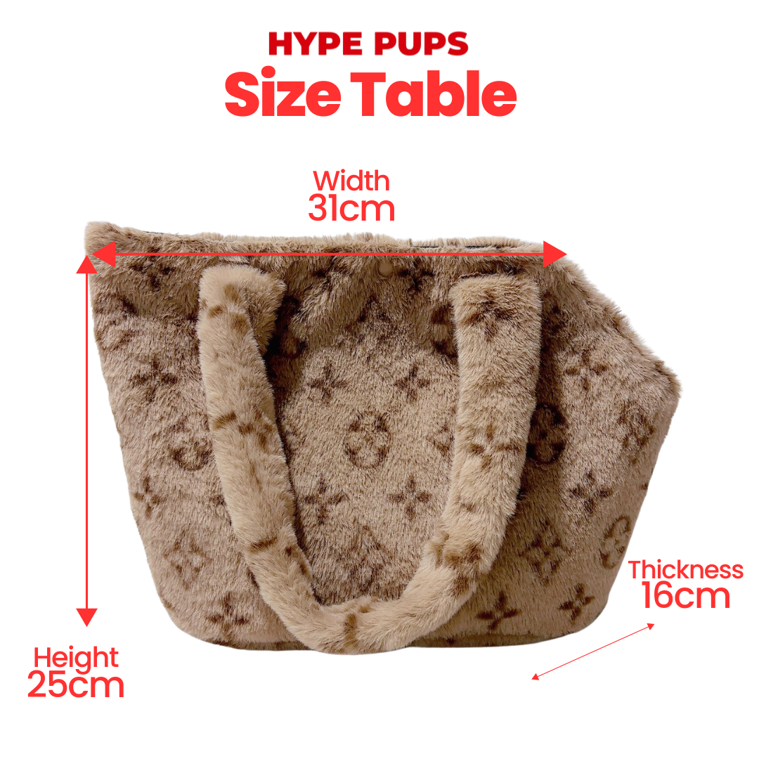 Chewy V Monogram Plush Carrier