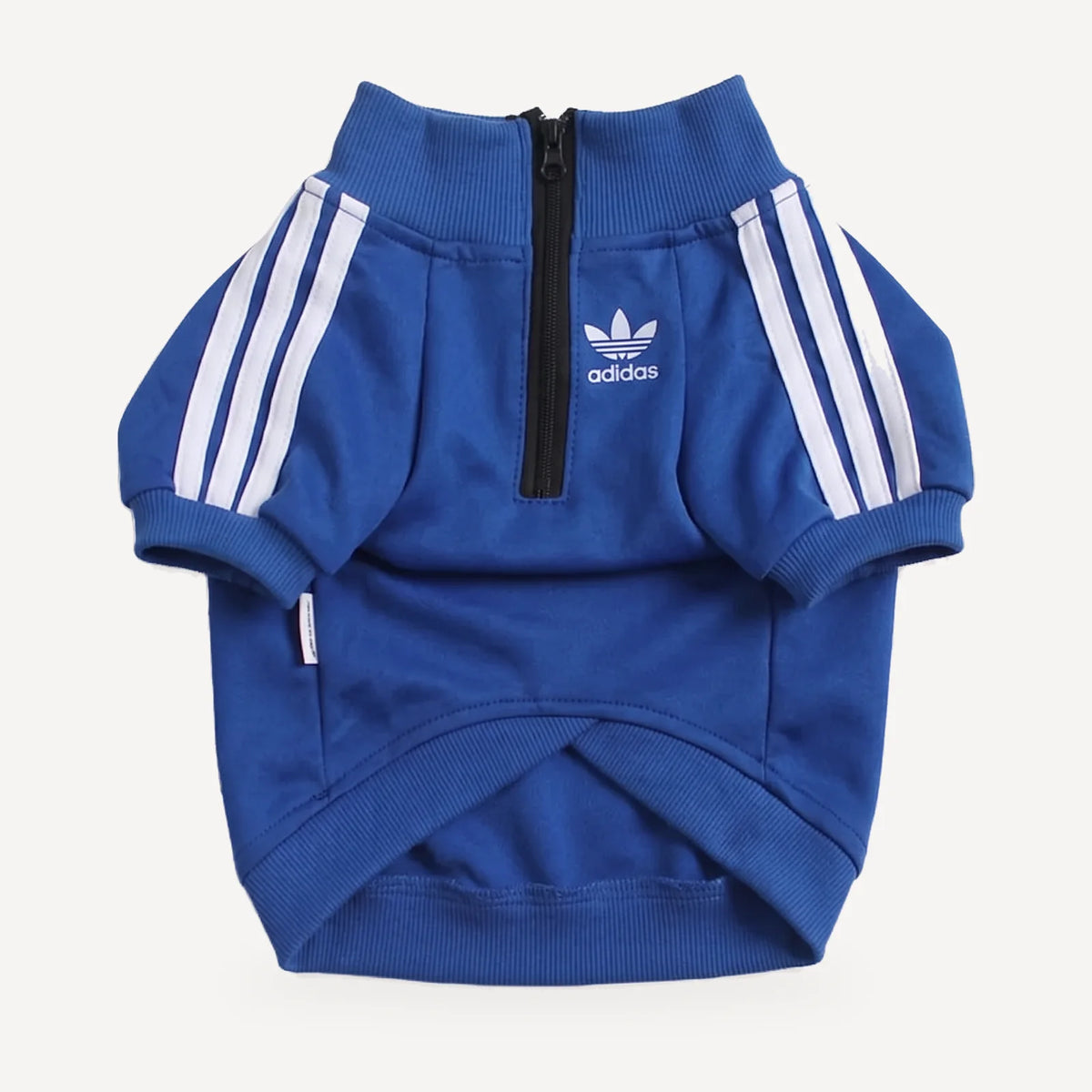 Adidog Half-Zip Track Jacket in blue