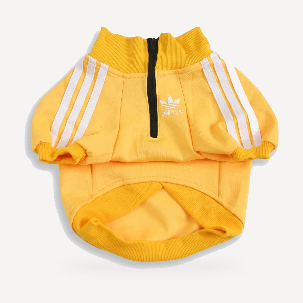 Adidog Half-Zip Track Jacket in yellow