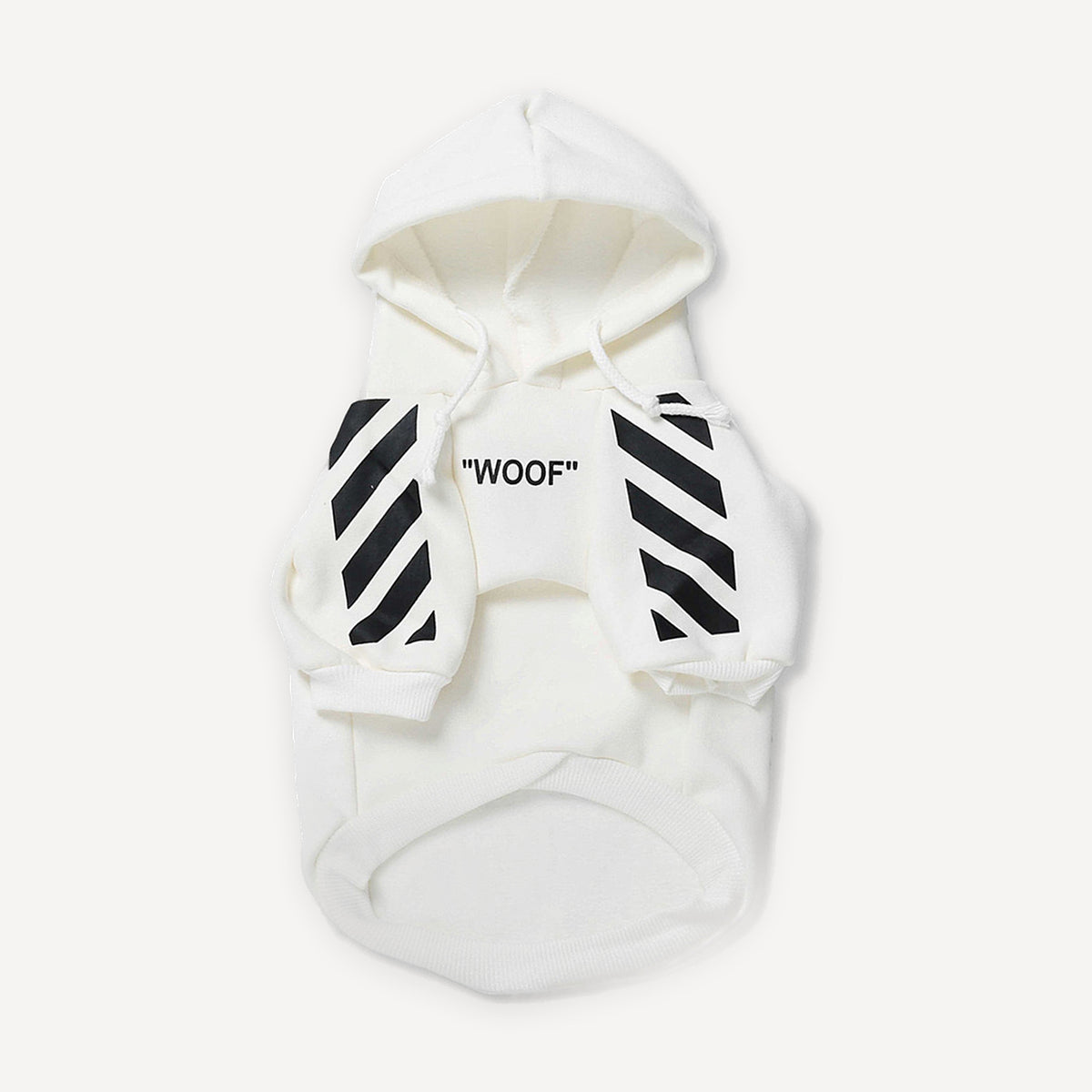 Diagonal Stripe dog hoodie inspired by Off-White view 5