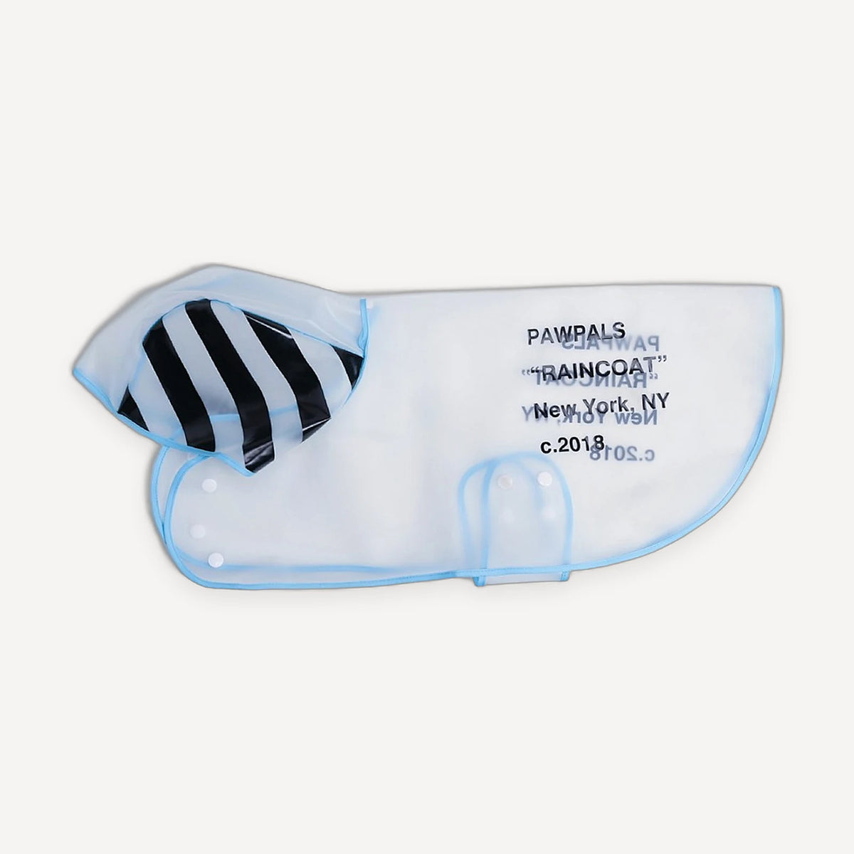 Clear Hooded Rain Poncho dog apparel view 5