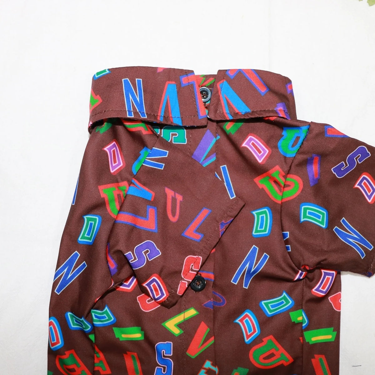Chewy V Neon Letter Shirt detail