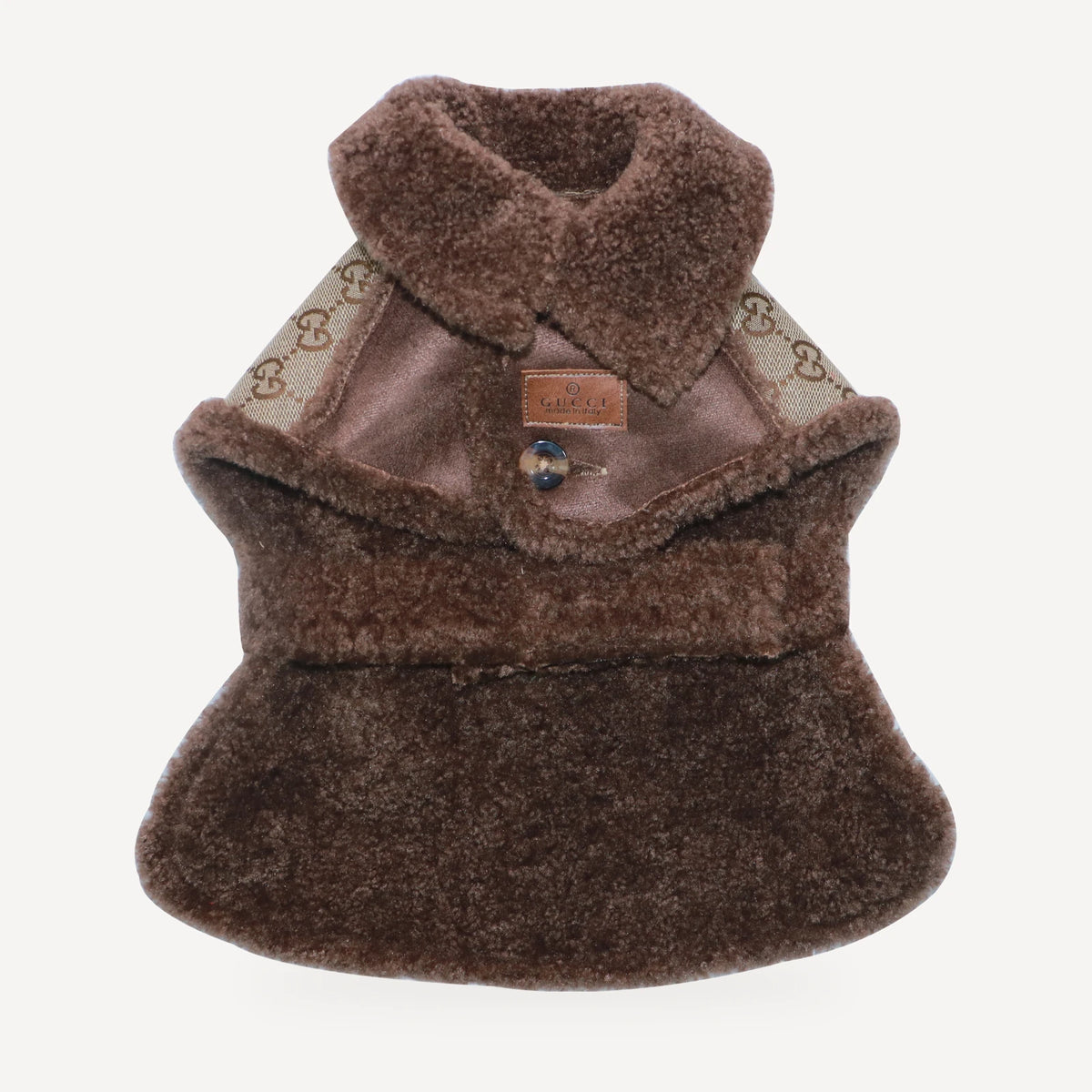 Pawcci Monogram Shearling Vest product view