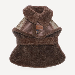 Pawcci Monogram Shearling Vest product view