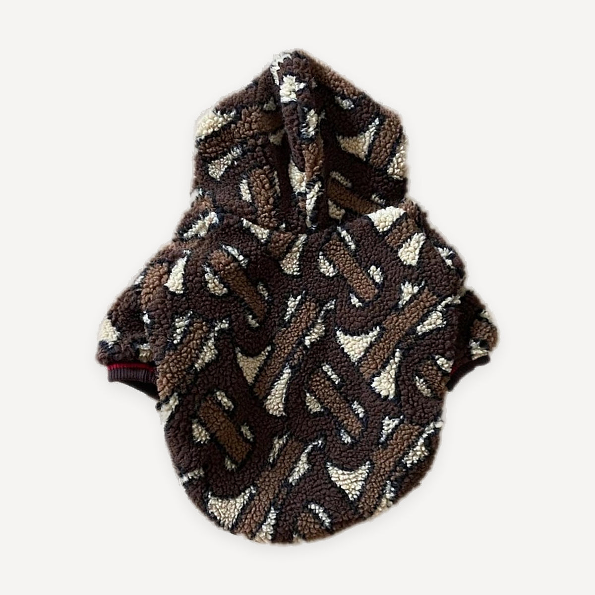 Check Teddy Fleece dog jacket inspired by Burberry view 3