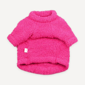 Pink Fluffy Logo dog sweater inspired by Chanel view 3